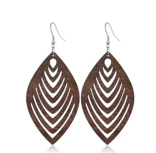 Leaf Cut-Out Bohemian Wood