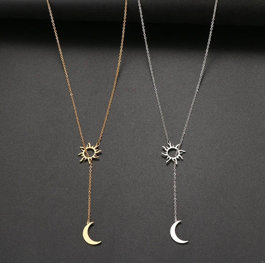 “Sun Totem and Moon” Sternum Necklace